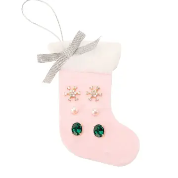 Stocking Earring Trio