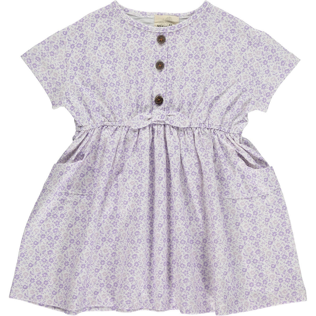 Lavender Daisy Floral Dress
