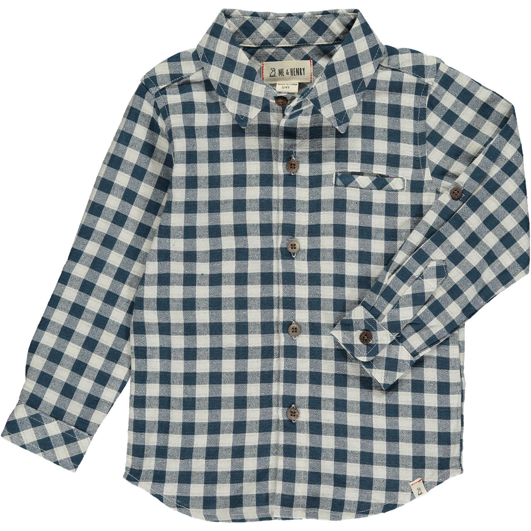 Mens Jed Check Button Down Shirt
