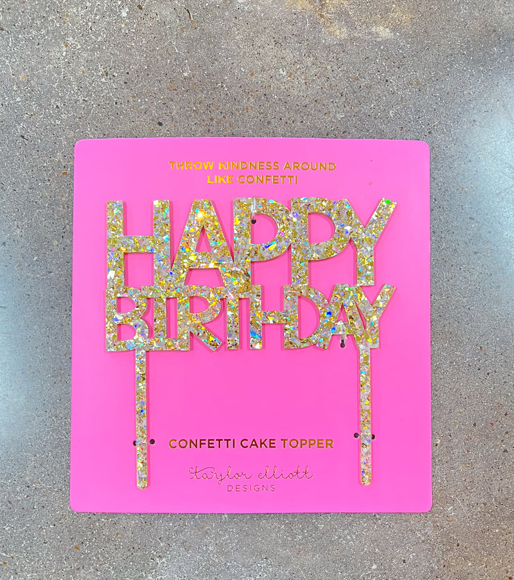 Happy Birthday Cake Topper